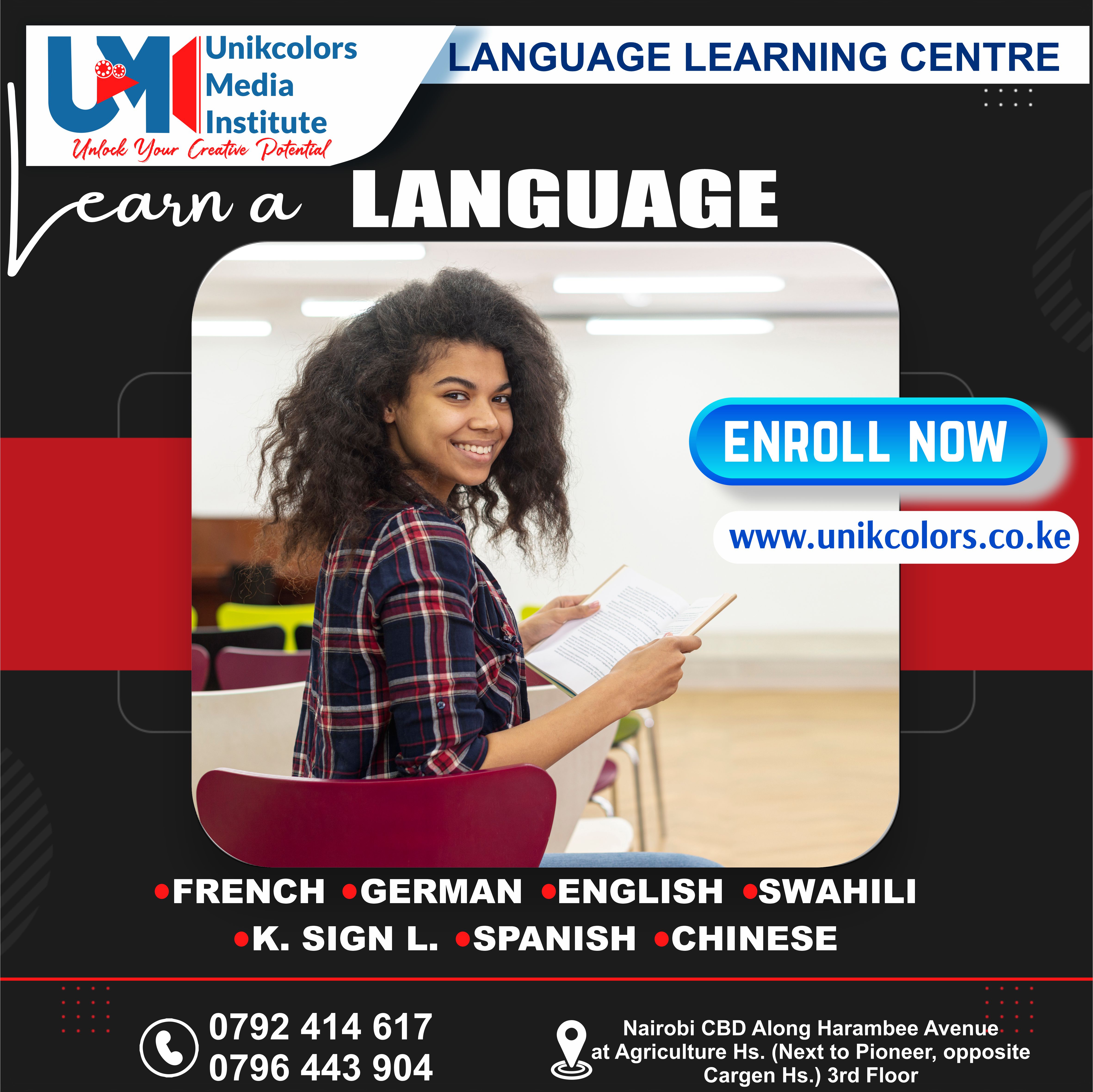 LANGUAGE TRAINING CENTRE - GERMAN | ENGLISH | FRENCH | CHINESE | SPANISH | SWAHILI | KENYA SIGN LANG